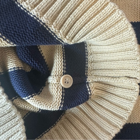 Crable For Her Full Zip Cardigan Sweater Size M 8-10 Striped Academia Varsity - Picture 7 of 7